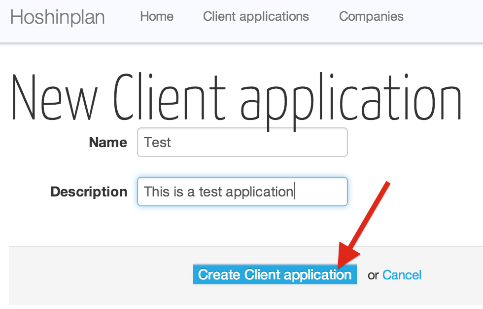 Create Client Application