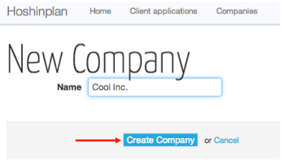 Create New Company